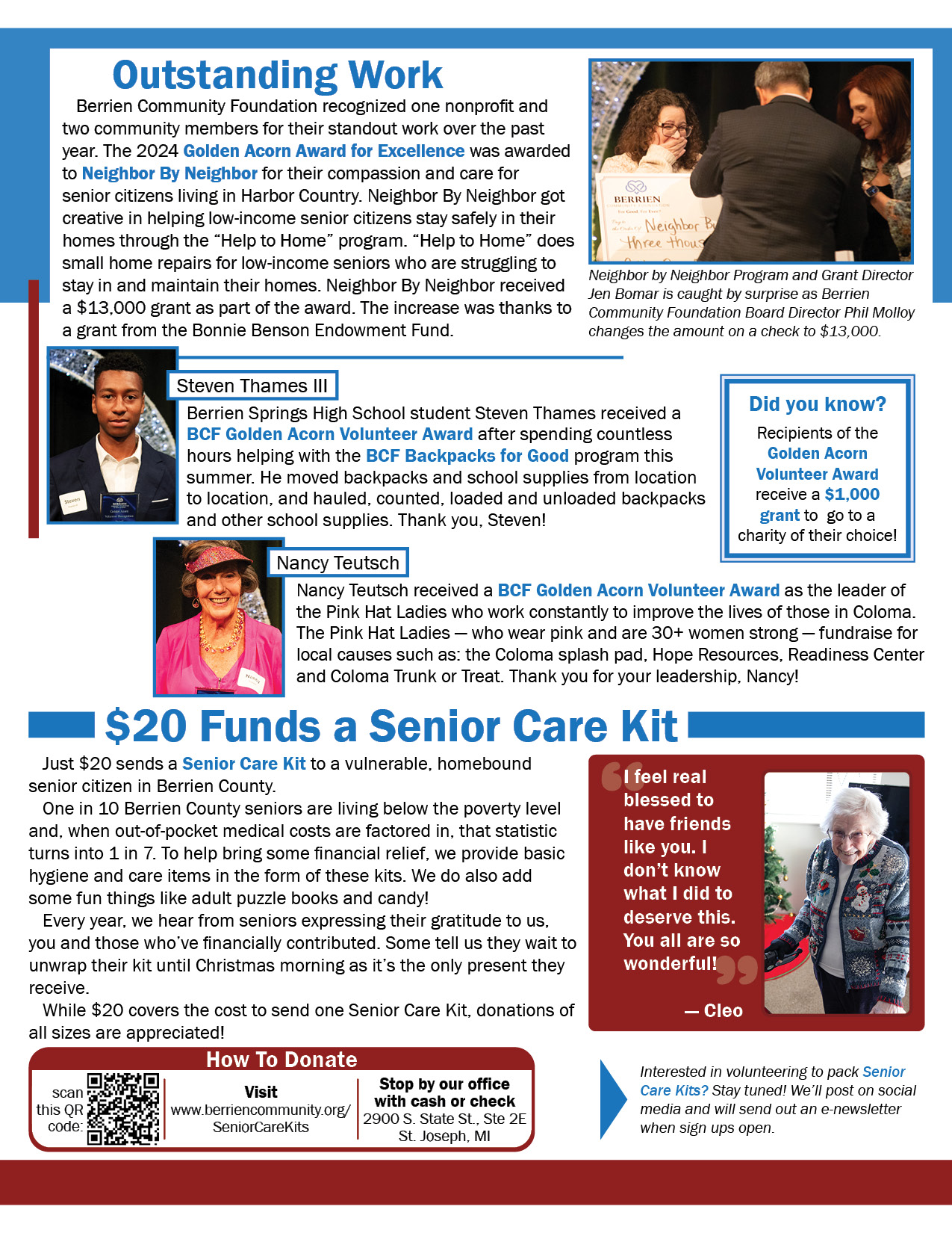 Image of page 2 of the fall2024 newsletter. A readable version is located at the top of the page.