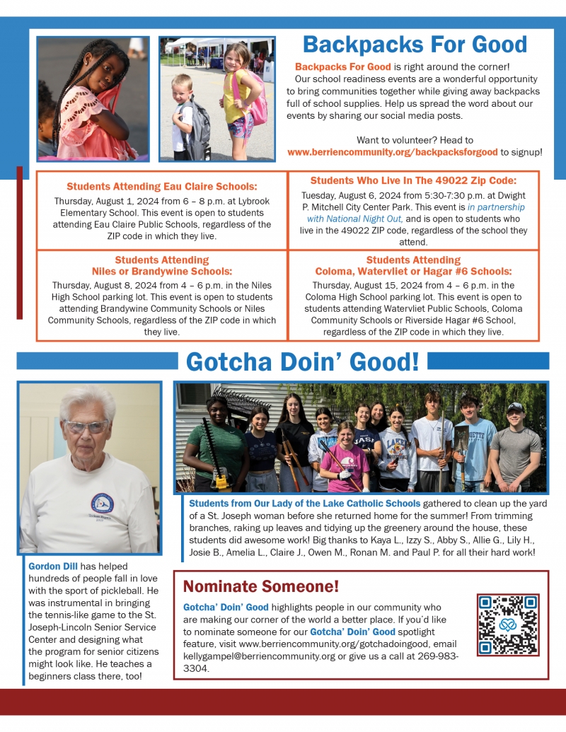 Image of page 2 of the Summer 2024 newsletter. A readable version is located at the top of the page.