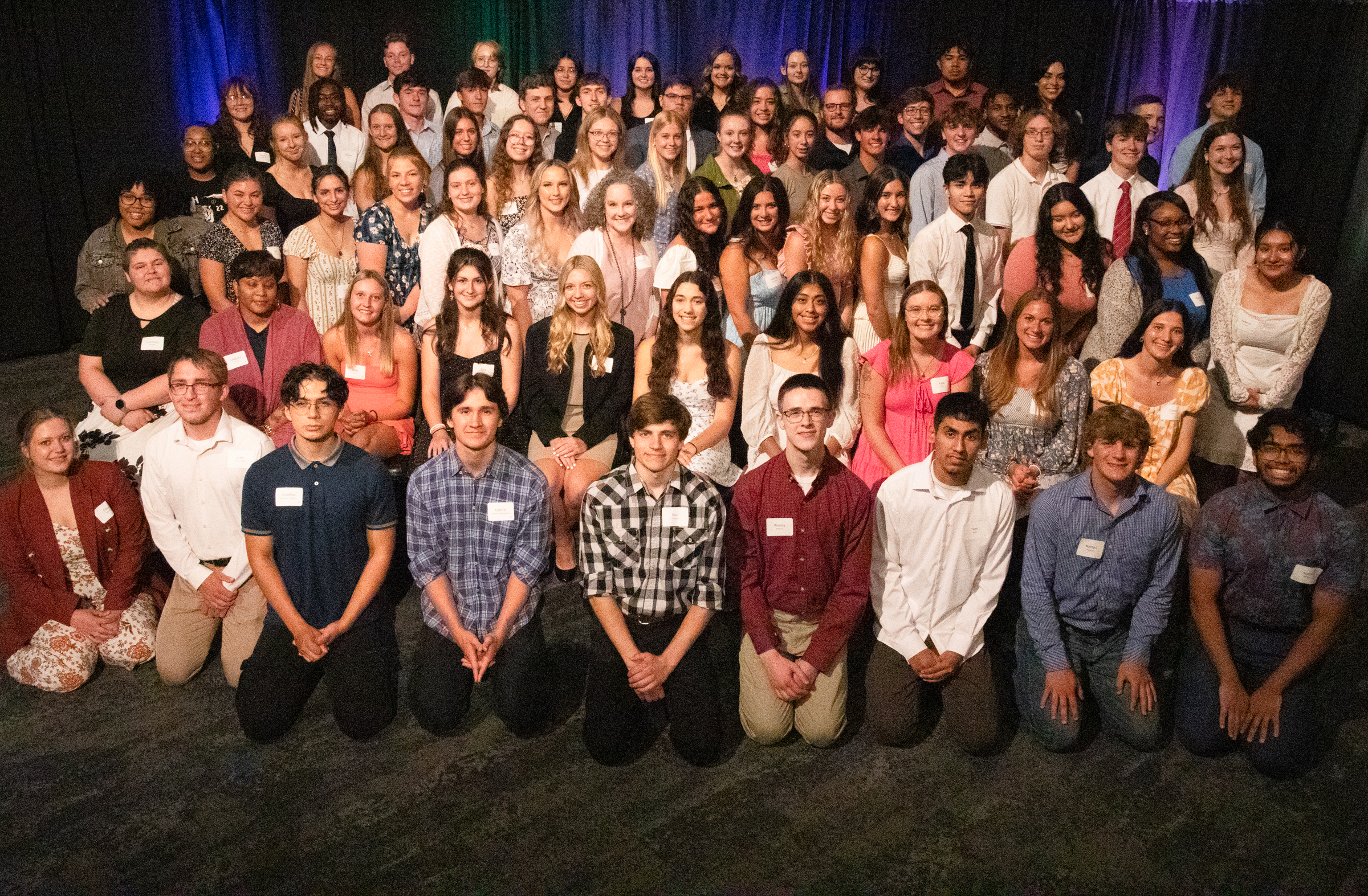 A group photo of the 2024 scholarship recipients. 