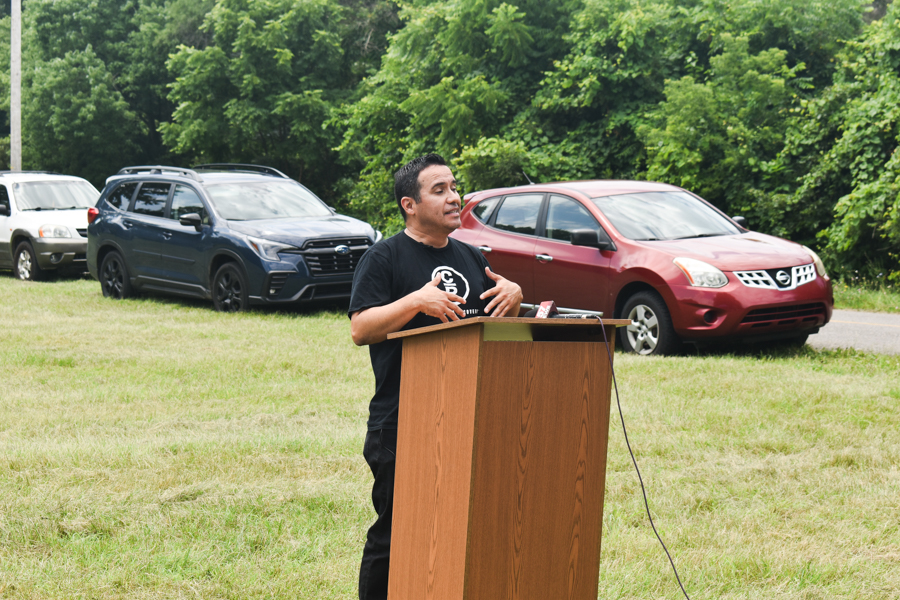 A man standing at a podium.